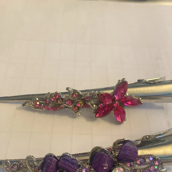 Vintage duck bill hair clips total of 3 - Picture 8 of 8